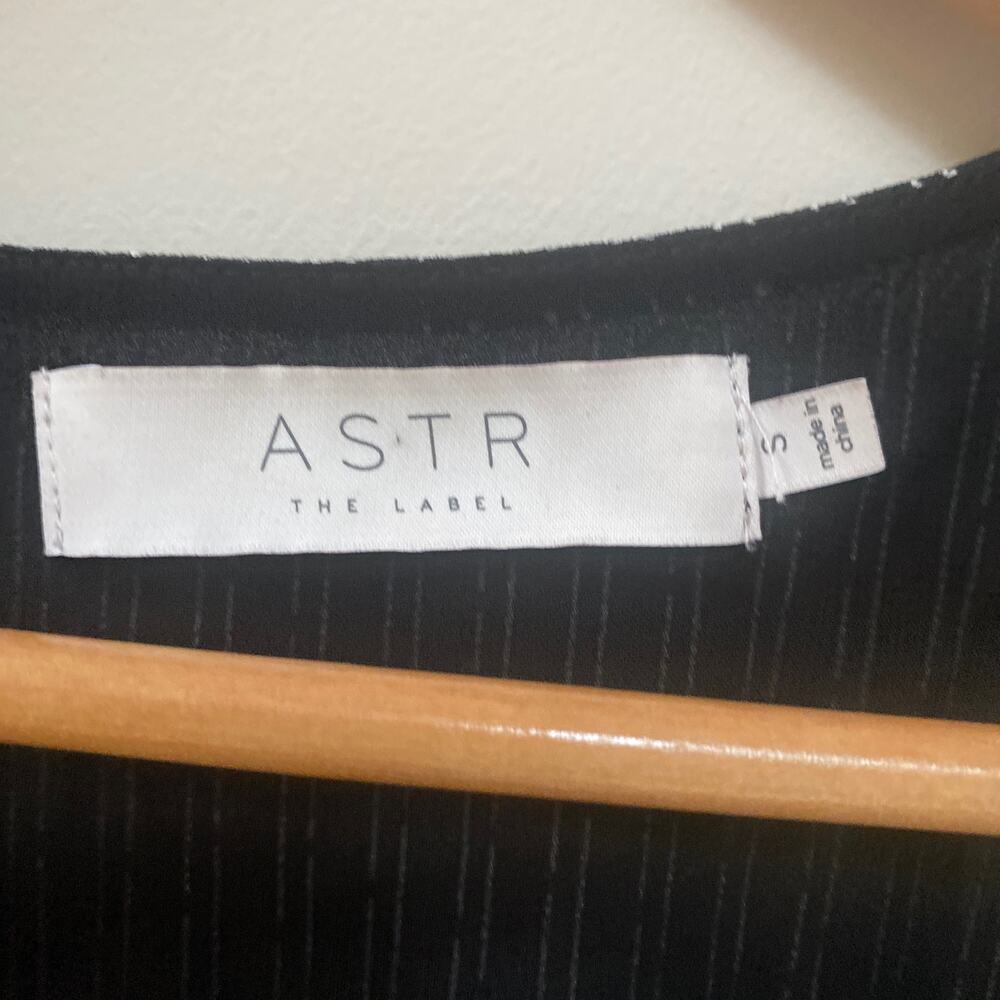 ASTR the Label Long Sleeve Bodysuit Black White Stripe Size Small - Picture 6 of 8